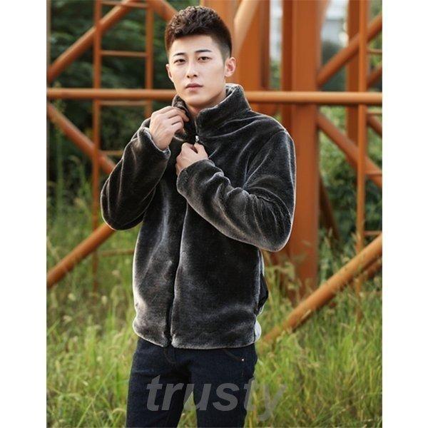 メンズ毛皮ジャケットフェイクファーメンズジャケットブラック毛皮アウターグレー 想像を超えての