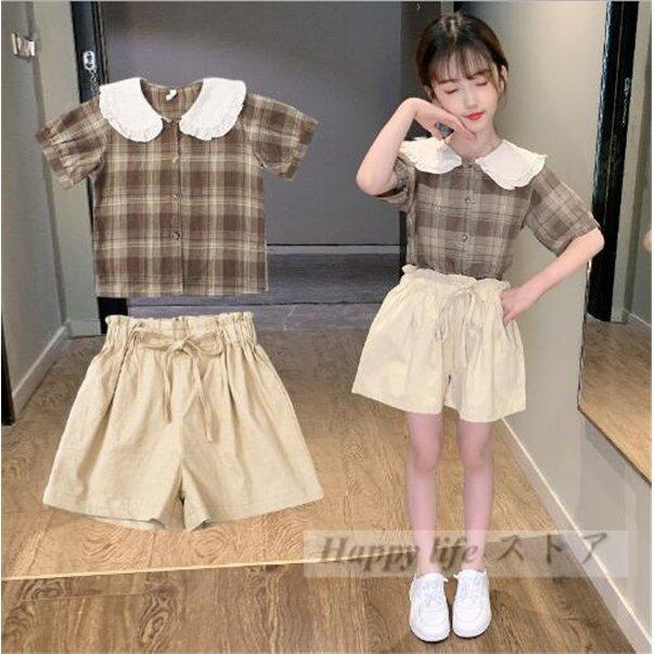 韓国こども服21新作子供服セットアップ2点セット半袖tシャツ上下パンツトップスサルエルカジュアルパンツ可愛いスタイル女の子 生まれのブランドで