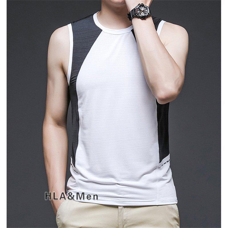 格安人気 トップス タンクトップ メンズ 冷感tシャツ ノースリーブ メンズタンクトップノースリーブ冷感tシャツ袖なしtシャツカラー切替部屋着運動着夏服 Www Threeriversofs Com