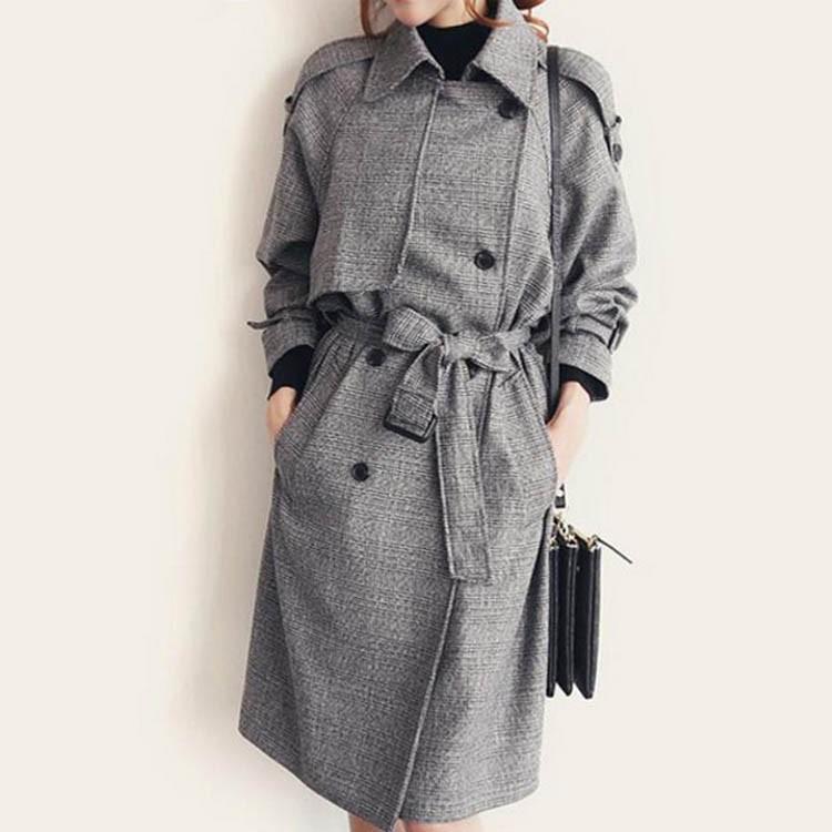送料無料ベルト付き チェック柄 トレンチコート イギリス風 レディース アウター スプリングコート ロング コート 秋コート 秋物 秋服 ロング丈 上 Mqaa1578 Chobo 通販 Yahoo ショッピング