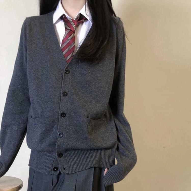 限定品 送料無料 全7サイズ カーディガン スクールセーター 制服 レディース メンズ Vネック スクール セーター 学生服 コット ニット Jk Columbiatools Com