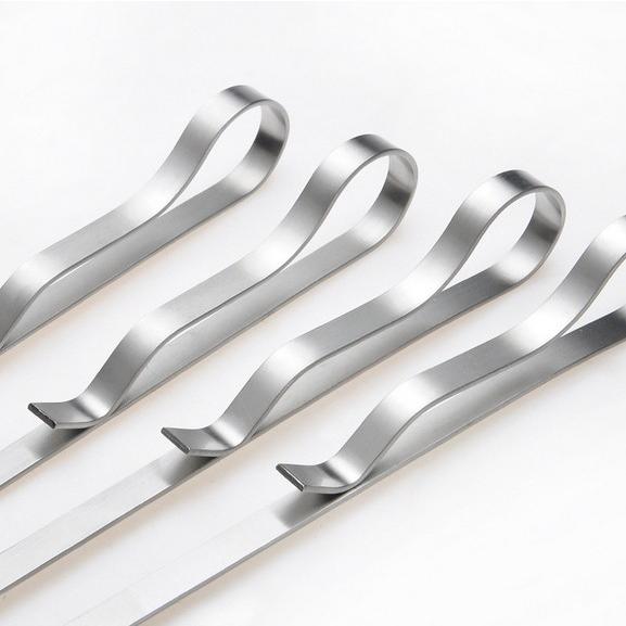 ステンレス 焼串 (焼き串) リング付き 43cm 10本組 食材がまわりにくい