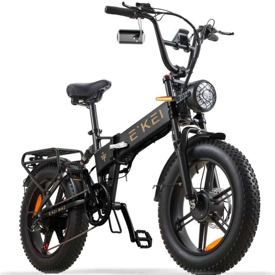 【使用5ヶ月/走行743km】E'KEI F7 電動自転車 バックモニター付 両輪駆動 電動バイク E'KEI F7 50cc 500Wダブルモーター 原付バイク