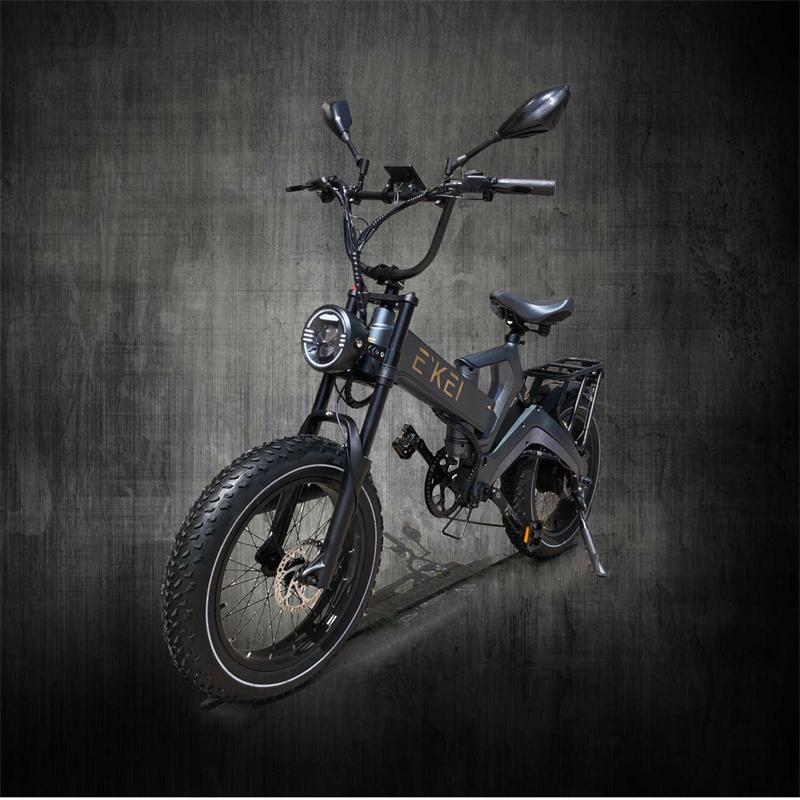 E’KEI F8proモペット 1000W 第2種原動機付自転車 20インチ 電動バイク 16Ah ペダル付原動機付自転車 原付二種 ダークグレー 公道 走行可能 ナンバー取得必要 軽自動車税申告 報告