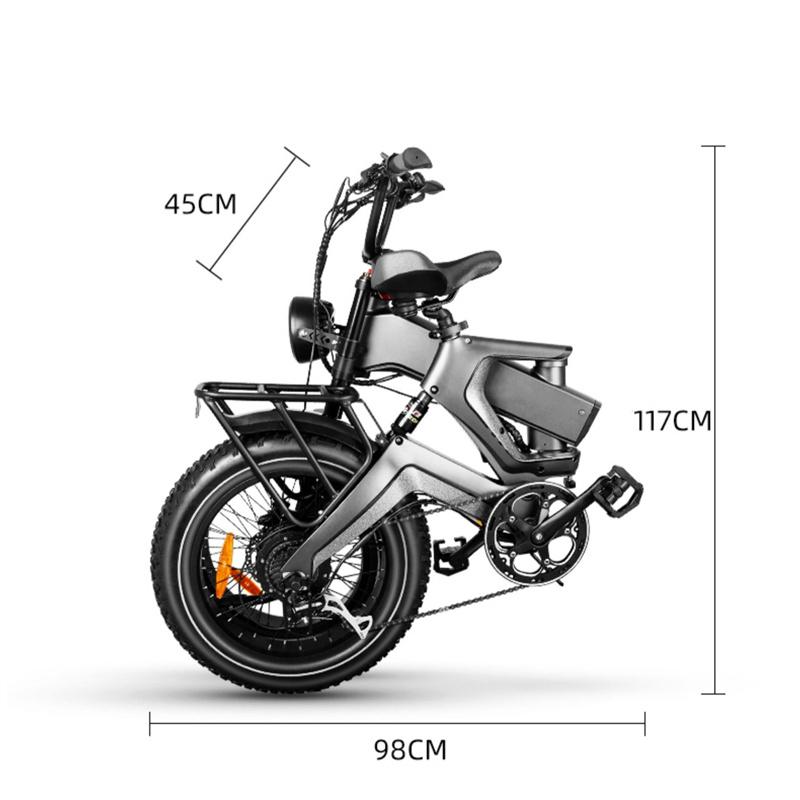 E’KEI F8proモペット 1000W 第2種原動機付自転車 20インチ 電動バイク 16Ah ペダル付原動機付自転車 原付二種 ダークグレー 公道 走行可能 ナンバー取得必要 軽自動車税申告 報告