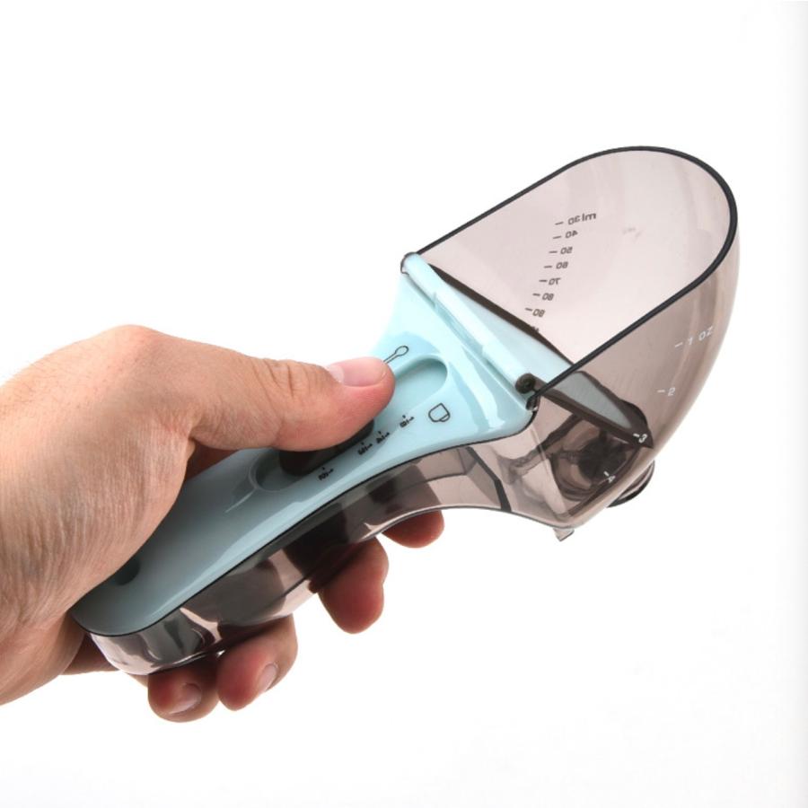 調節可能な計量スプーン 2 個セット 多機能計量カップ 固体粉末液体