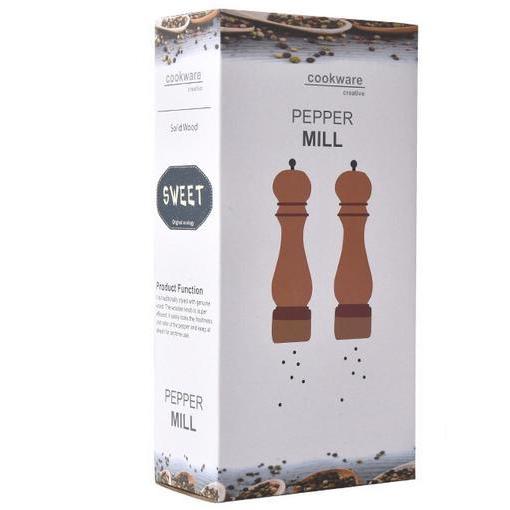 送料無料】ペッパーミル 木製 胡椒挽き コショー 岩塩 ウッド 調味料