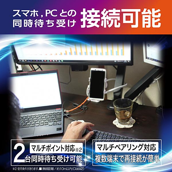 Bluetooth ワイヤレスイヤホンマイク 片耳 ハンズフリー 通話特化 防水 カー用品 ブルートゥース SEIWA セイワ  BTE180｜chobt｜02