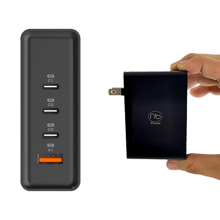 【1年保証付】100W 急速充電器 4ポート USB タイプC/A WinPC MacBook Pro対応 国内メーカー (nb)Power MAX100C3A | （nb）Power | 13