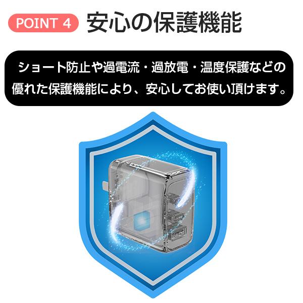 65W急速充電器 + 1m USB-C ケーブルx1 バンドルセット 3ポート PD/QC対応 充電器 1年保証付 (nb)Power MAX65SC2A | （nb）Power | 13