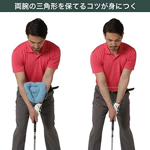 Tabata(タバタ) ゴルフ 素振り トレーニング 練習器具 スイング練習機 ゴルフ練習用品 両利き 水色 三角先生 Fit GV0366｜choco-k｜03