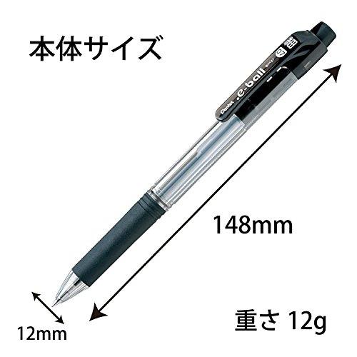 ぺんてる ドット・イー油性ボールペン 0.7mm 黒5本パック XBK127-5｜choco-k｜02