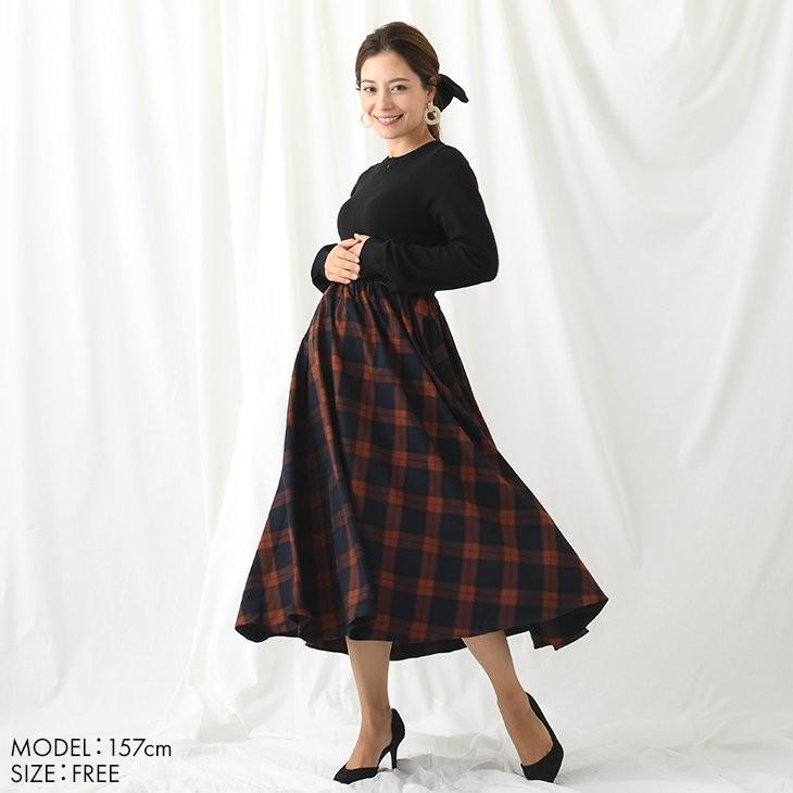 授乳チェックワンピース マタニティ服 授乳服 マタニティワンピース 授乳ワンピース チェック ニット チュール フレアワンピ 妊婦 妊娠 産前産後 秋冬 19n45 マタニティウェア授乳服安いchocoa 通販 Yahoo ショッピング