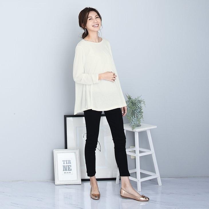 Aラインロンｔ マタニティ服 Aライン ロンt 妊婦 マタニティトップス 妊娠 産前産後 春夏秋冬 Tシャツ オフィスカジュアル 81m53 マタニティウェア授乳服安いchocoa 通販 Yahoo ショッピング