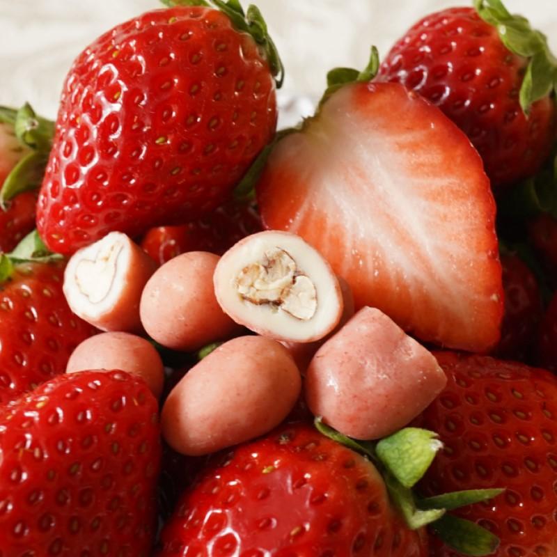 バレンタイン ストロベリーピーカンナッツチョコレート(小粒) (100g/袋) サロンドロワイヤル | サロンドロワイヤル | 01