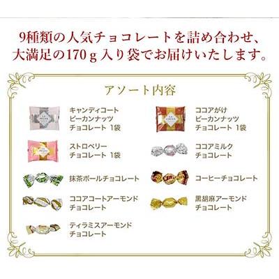 バレンタイン 楽しみま専科 小(170g/袋) サロンドロワイヤル チョコレート ピーカンナッツ アーモンド お徳用 詰め合わせ | サロンドロワイヤル | 06