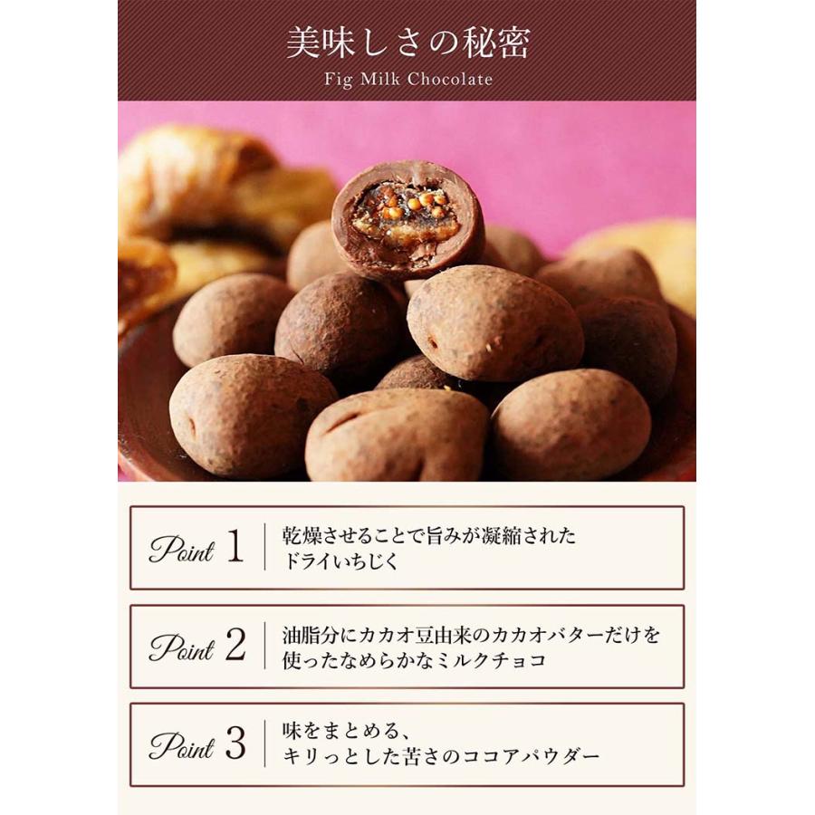 いちじくミルクチョコレート(100g/袋) サロンドロワイヤル イチジク ドライフルーツ 個包装 | サロンドロワイヤル | 03