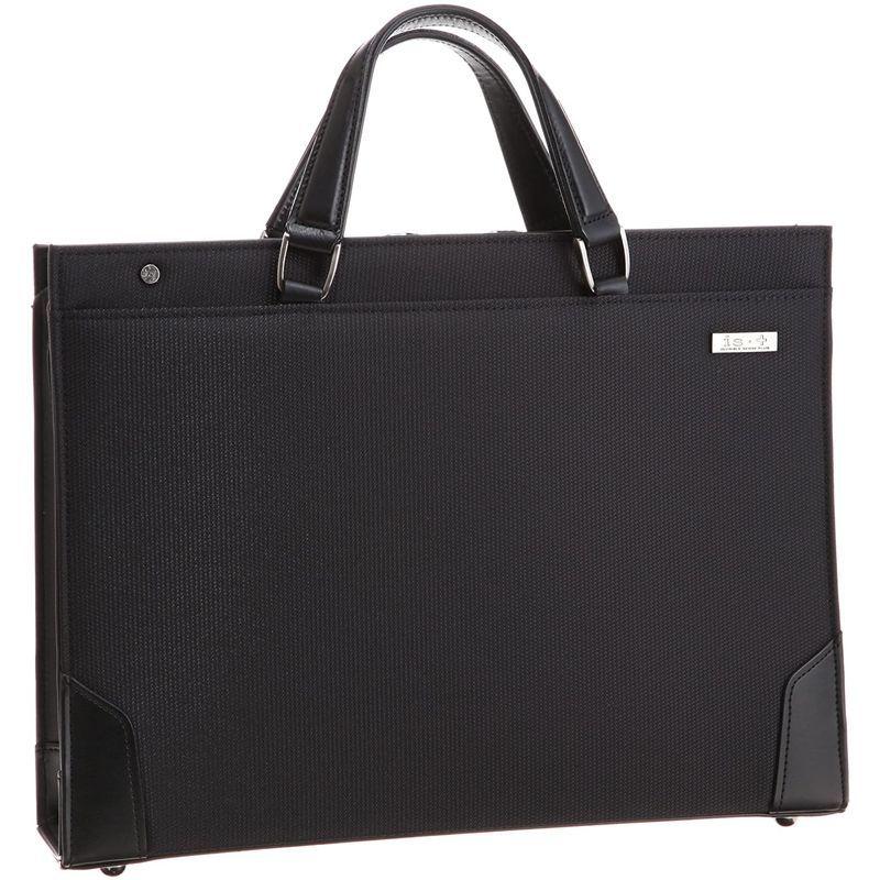 アイエスプラス ビジネスバッグ 革手2本手ハンドル39ｃｍ(PC収納可) 日本製 ブラック ビジネスバッグ 革手2本手ハンドル39ｃｍ PC収納可 日本製 ブラック