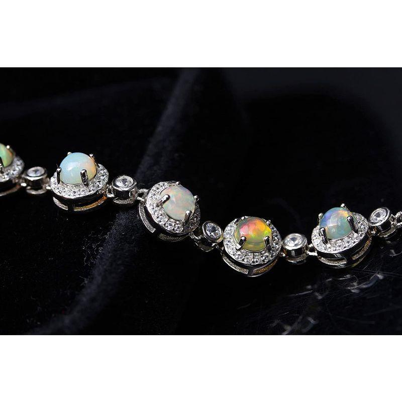 マリナボーダー オパールのブレスレット Ｋ18金メッキシルバー