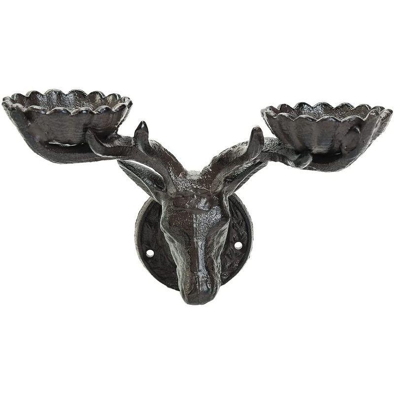 鹿 ヘラジカ 蝋燭台 キャンドルスタンド アンティーク