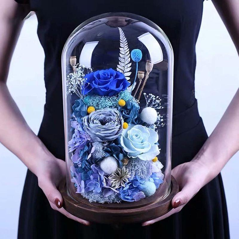 プリザーブドフラワー 枯れない花 プレゼント 花 結婚記念日 妻 バラ ギフト ガラスポット ケース入り ぶりざーどフラワー 薔薇 ドライフ 仏具 仏具セット ミニクリスタル クリアー 5点セット 2.5寸 湯茶器 仏飯器 花立 香炉 灯立 セット おしゃれ 仏具 セット おしゃれ SKC1072429586(10083円)