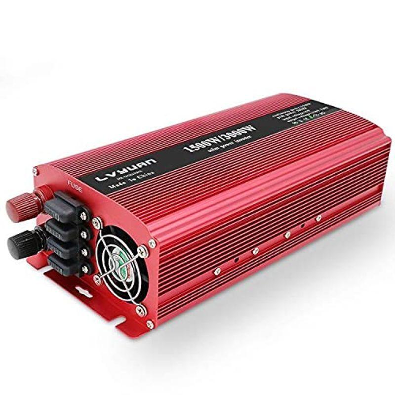 LVYUAN（リョクエン）インバーター 12V 定格1500W 最大3000W DC12V