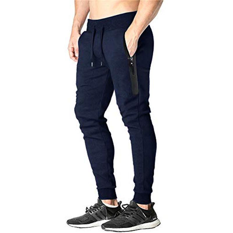 Kefitevd アクティブロングパンツ メンズ 筋トレウェア パンツ ストレッチ おしゃれ 長ズボン 裾リブ ジャージパンツ ランニング 定番の冬ギフト