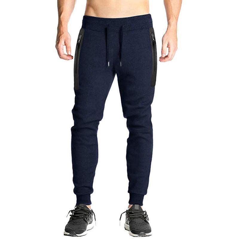 Kefitevd アクティブロングパンツ メンズ 筋トレウェア パンツ ストレッチ おしゃれ 長ズボン 裾リブ ジャージパンツ ランニング 定番の冬ギフト