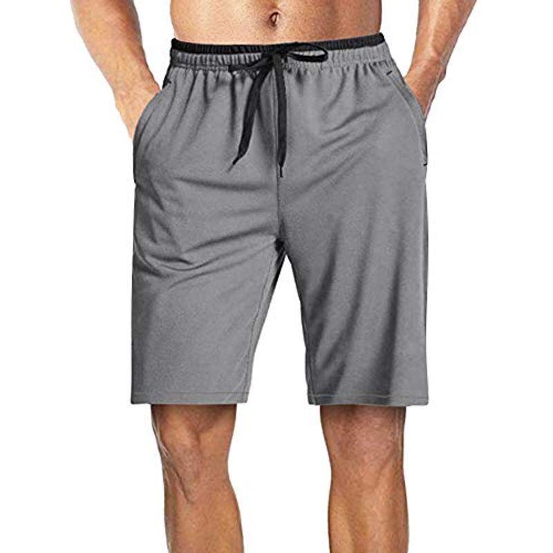 Kefitevd ジム ショーツ 薄手 ジャージ 筋トレ パンツ 夏 ハーフパンツ 定番の冬ギフト 短パン ストレッチ メンズ ランニング スウェットパンツ