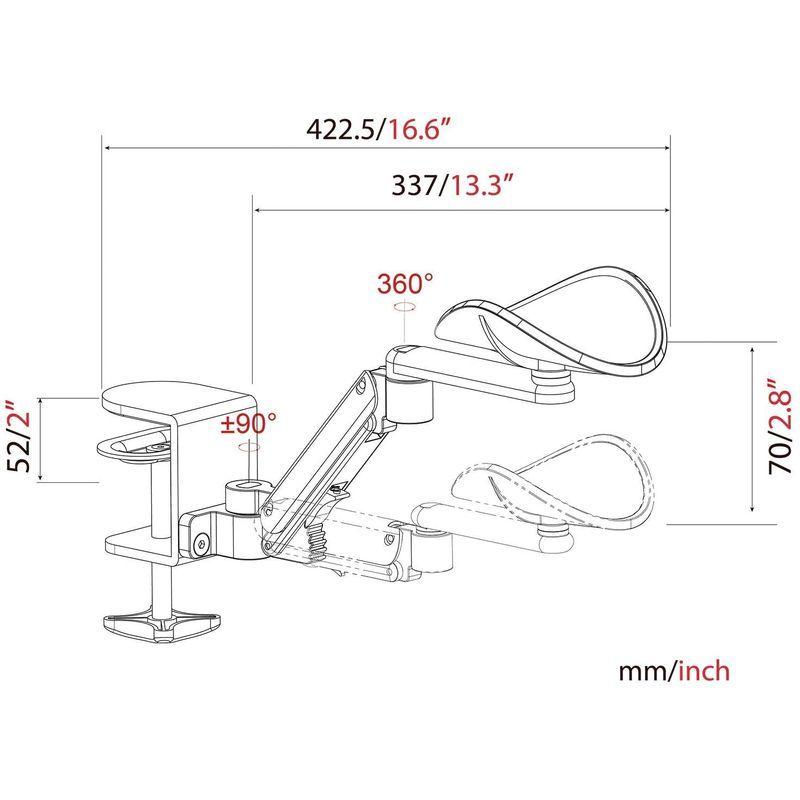 デスクアームレスト　肘置き　GIBBON MOUNTS