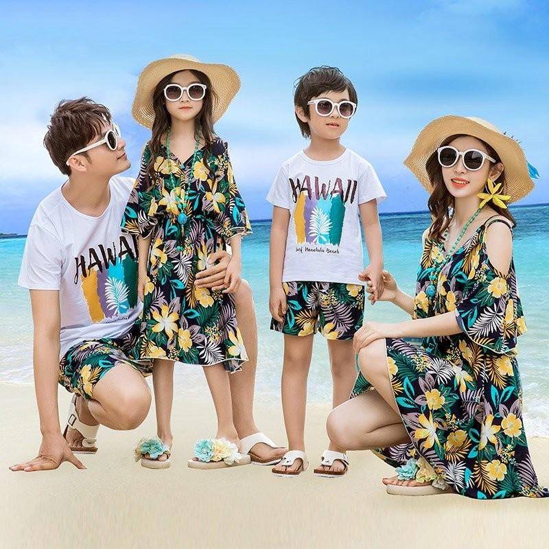 家族お揃いコーデ 親子 ペアルック メンズ キッズ 半袖シャツ 親子リンクコーデ 親子お揃い 花柄リゾートワンピース 上下セットアップ 夏 父の日 プレゼント 20djf61 Chocooto 通販 Yahoo ショッピング