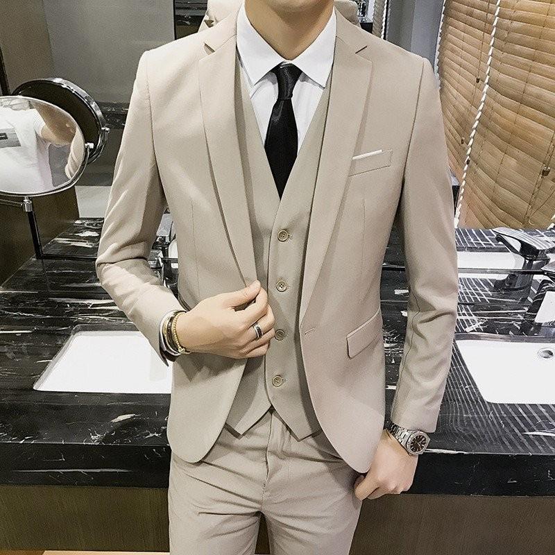 スリーピースメンズスーツセットアップビジネス1つボタンジャケットベストスラックススリムフォーマルオシャレ結婚式卒業式5色 ssz24 Chocooto 通販 Yahoo ショッピング