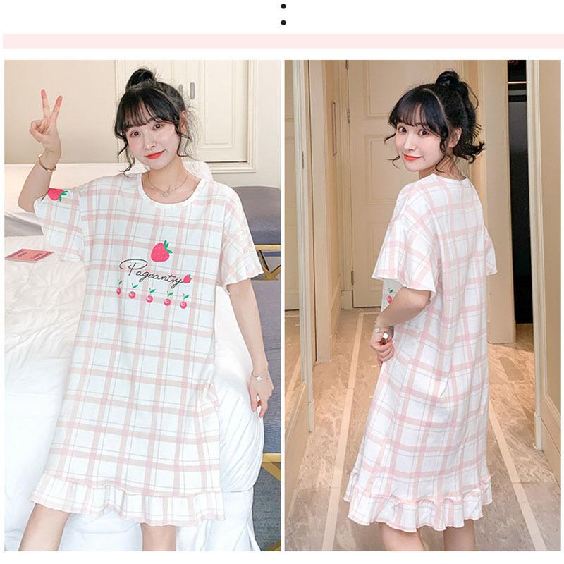 大人の可愛い パジャマ ワンピース ダブルガーゼ 半袖 レディース ルームウェア 部屋着 外出 着痩せ ゆったり 涼しい 87 Off