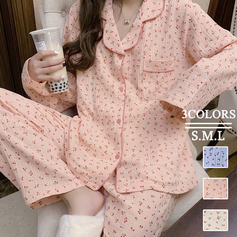 パジャマ レディース リネンガーゼ 長袖 前開き 可愛い 軽い 春夏 寝間着 おしゃれ しなやか お泊り キャラクター マタニティ出張入院 かわいい ルームサプリ F Chocooto 通販 Yahoo ショッピング