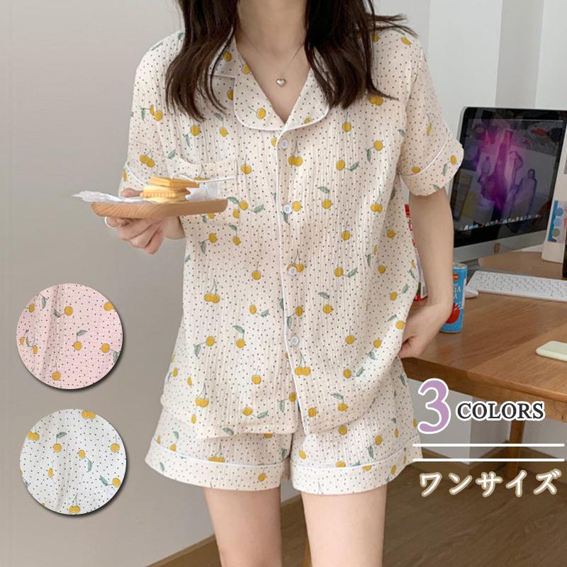 パジャマ レディース リネンガーゼ 半袖 前開き 可愛い 軽い 春夏 寝間着 おしゃれ しなやか お泊り キャラクター マタニティ出張入院 かわいい ルームサプリ F Chocooto 通販 Yahoo ショッピング