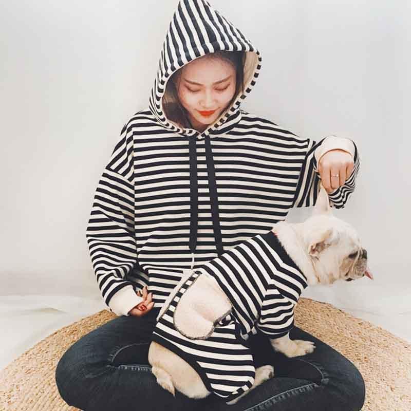 親子ペア お揃い 長袖 春秋セットアップ 犬 伺い主様 犬の服 ペット ストライプ Tシャツ ペット 犬服親子 ドッグウェア お出かけに 小型犬 G48 Chocooto 通販 Yahoo ショッピング