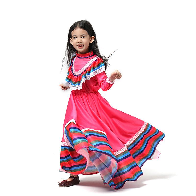ハロウィンコスチューム 子供 メキシコ民族舞ダンス衣装 女の子亡霊節パーティー舞台演出服 J17 Chocooto 通販 Yahoo ショッピング