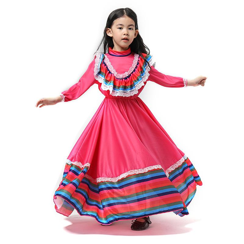 ハロウィンコスチューム 子供 メキシコ民族舞ダンス衣装 女の子亡霊節パーティー舞台演出服 J17 Chocooto 通販 Yahoo ショッピング
