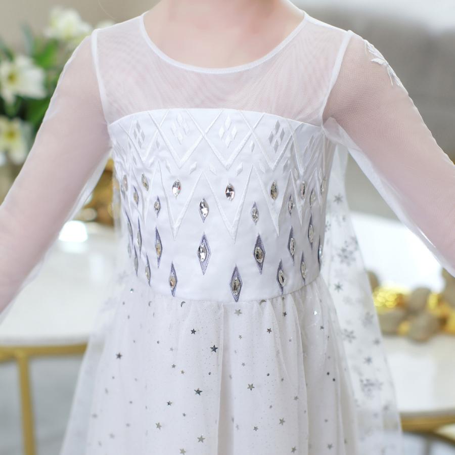 超歓迎 プリンセスドレス エルサドレス アナと女王２ 子供 コスチュームドレス エルサ アナ キッズ エルサワンピース ドレス クリスマス プレゼント Materialworldblog Com