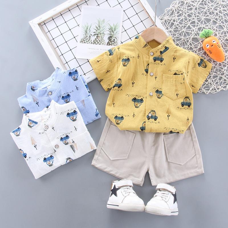 アロハシャツメ 子供服 男の子 上下セット おしゃれ 可愛い Tシャツ 半袖 コットン 限定品 キッズ 通園 かわいい ハーフパンツ 通学 スポーツ