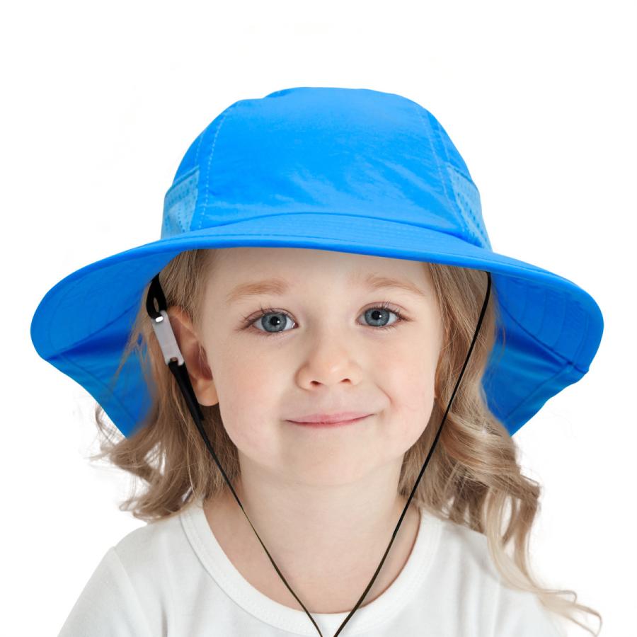 キッズ帽子 日よけ ベビー帽子 サンハット 夏用 子供 つば付き 日よけ帽子 紫外線対策 UV こどもあご紐つき 保育園 幼稚園 プール 海公園  水遊び かわいい :MZ20:chocooto - 通販 - Yahoo!ショッピング
