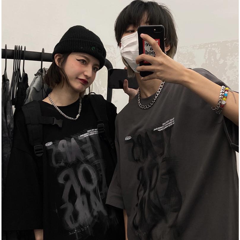 Tシャツ カップル レディース半袖夏ゆるいトップス韓国ファッション原宿系bf風ヒップホップダンスストリート風カジュアルカップル服 Oo109 Chocooto 通販 Yahoo ショッピング
