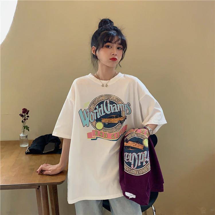レディース Tシャツ トップス 半袖 ストリート風 ダーク系 ファッション レディース カップル服 ダンス カジュアル 春夏秋 ゆるい 原宿 Bf風 衣装 Oo133 Chocooto 通販 Yahoo ショッピング