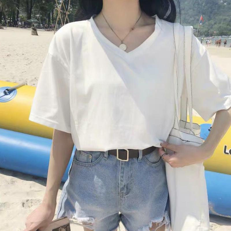 Tシャツ 半袖 ガーリー 韓国 原宿系 無地 ファッション レディース トップス カジュアル スポーティー Bf風 ヒップホップ ダンス ストリート風 カジュアル Oo168 Chocooto 通販 Yahoo ショッピング