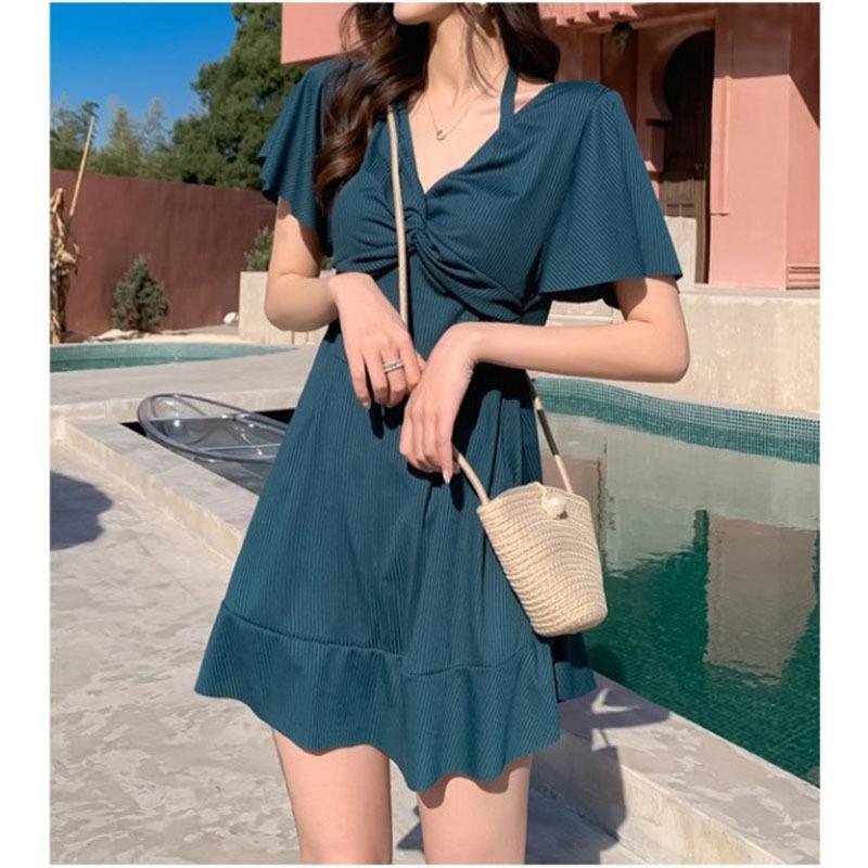 水着 体型カバー レディース ぽっちゃり ママ ワンピース水着 大きいサイズ スイムウェア バストアップ ビーチウェア 水着ワンピース 海 お洒落 贈答品 ビキニ