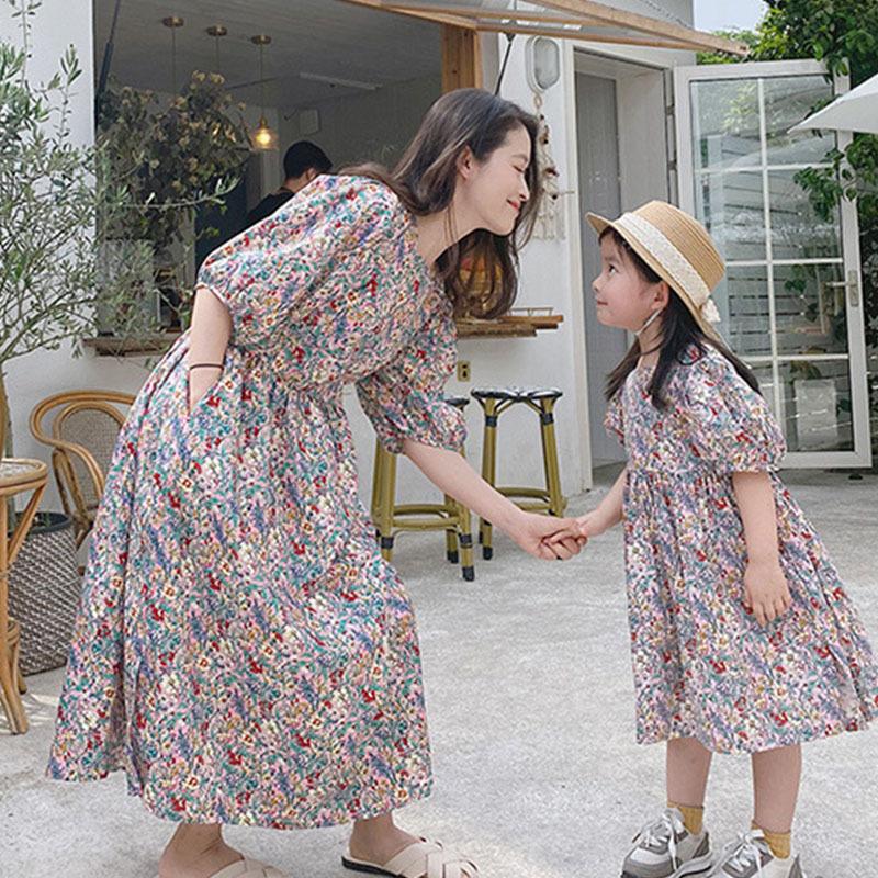 ママ 娘さん 親子お揃い ママとお揃い 娘とペアルック 親子ペア フローラル ワンピース 花柄 半袖 親子服 キッズ プレゼント 女の子 レディース 子供服 夏 Q304 Chocooto 通販 A Can B チュニック ママとお揃い Studiodeiure It