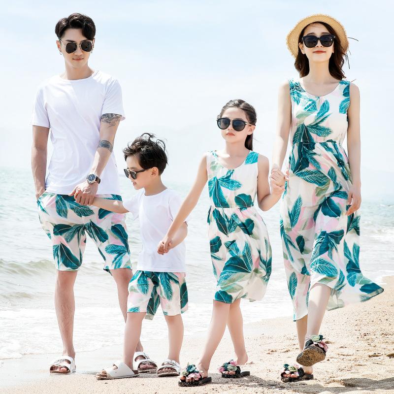 親子服 ビーチ 上下セット ｔシャツ ワンピース 家族服 親子ペアルック 親子コーデ セットアップ おしゃれ カジュアルウェアハワイ風 夏 Q327 Chocooto 通販 Yahoo ショッピング
