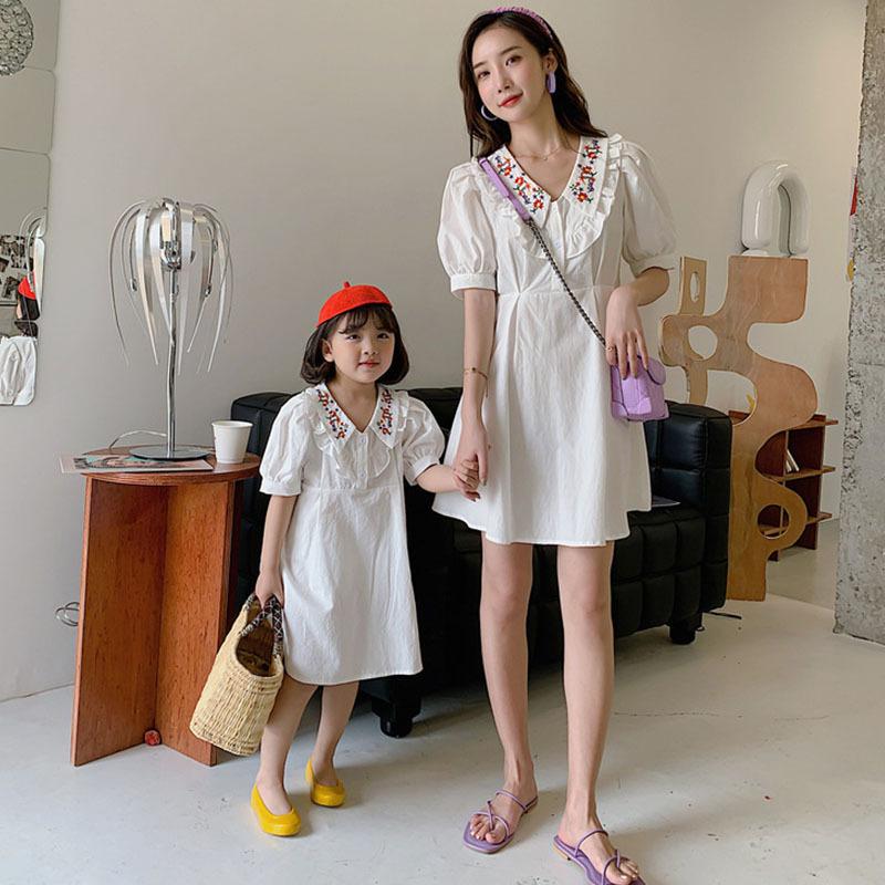 ママ 娘さん 親子お揃い ママとお揃い 娘とペアルック 親子ペア フローラル ワンピース 花柄 半袖 親子服 キッズ プレゼント 女の子 レディース 子供服 800pzxif05 Xone Gg