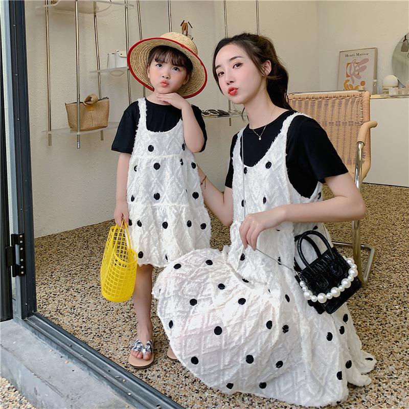 ママ 娘さん 親子お揃い 2点セット ママとお揃い 娘とペアルック 親子ペア フローラル ワンピース 水玉 半袖 親子服 キッズ プレゼント 女の子 レディース Q356 Chocooto 通販 Yahoo ショッピング