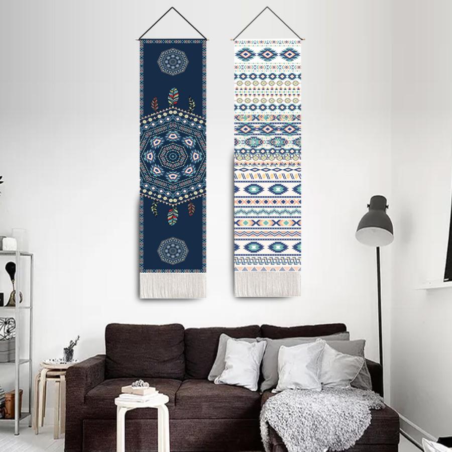 2枚目 半額 細 タペストリー 和風 和柄 和モダン 和室 畳 蝶 松竹梅 花 癒し 部屋 飾り 飾り付け 窓 ポスター のれん オンライン飲み会 背景布おしゃれ R367 Chocooto 通販 Yahoo ショッピング